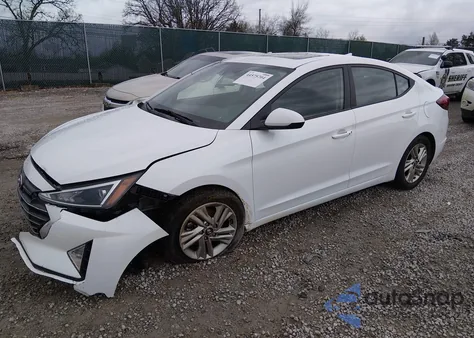 2019 Hyundai Elantra Value Edition из США, поврежденный, VIN 5NPD84LF7KH480822